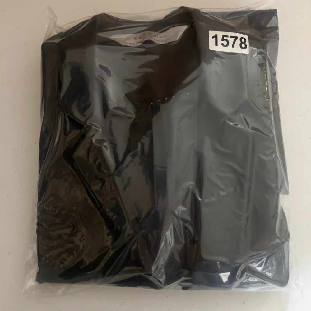 Zara Man Black Blazer Jacket – Size 38 USA / EUR 48 – Slim Fit
